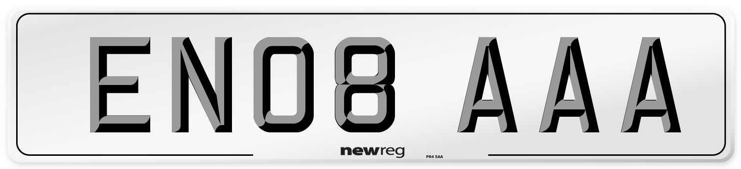 EN08 AAA Number Plate from New Reg